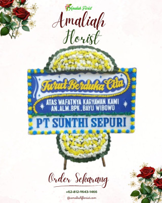 Papan Bunga Duka di Lette
