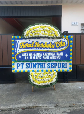 Papan Bunga Duka di Lette