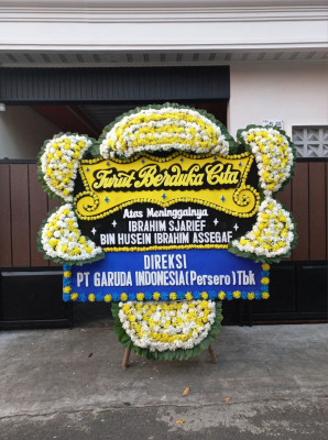 Papan Bunga Duka di Lette